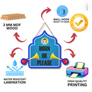 Horn OK Please Wall Hanging