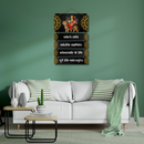 Durga Kavach Mantra Wooden Wall Hanging