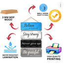 Believe In Yourself Wooden Wall Hanging