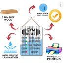 Gym Rules Wall Hanging