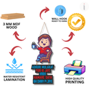 "Adhuri mulakat puri ki jaye kabhi hamare sath chay pi jaye"  Wall Hanging