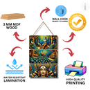 Lord Krishna with Mor – Spiritual Art Hanging