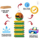 Kisan Wooden Wall Hanging