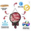 Goods Vibes Wooden Wall Hanging