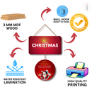 Merry Christmas Wooden Wall Hanging
