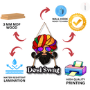 Desi Swag Wooden Wall Hanging