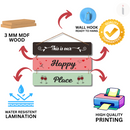 "This Is Our Happy Place" wall hanging