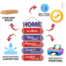 Home Is Where Wooden Wall Hanging