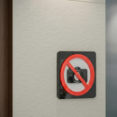 No Photography - Layered 3D Prohibition Sign