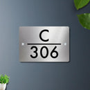 Futura (Silver) - Contemporary House Number/Name Sign - ICraft asia