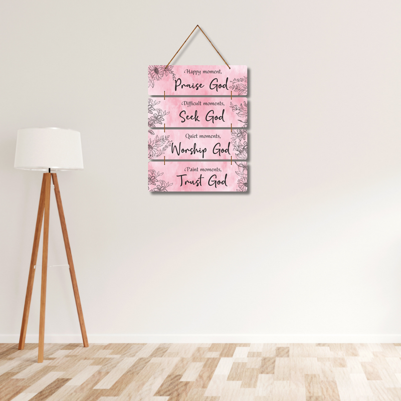 Inspirational God Quote Wall Hanging - ICraft asia