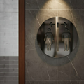 Restroom Sign with Directions