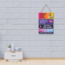 Shanti & Divine Shri Krishna Wooden Wall Hanging