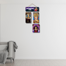 Lalbaugcha Raja Wooden Wall Hanging – 4-Panel Ganpati Bappa - ICraft asia