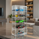 Premium Transparent Acrylic 5-Compartment Storage Box