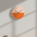 Halfsie Birch Clock - Sunny Orange