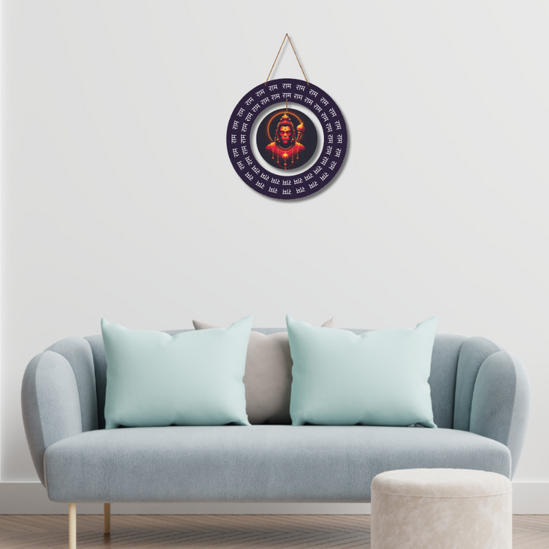 Ram Naam Hanuman Chakra” –  Hanuman Wall Hanging