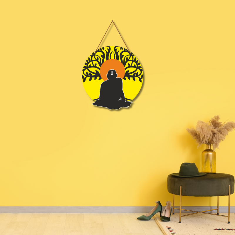 Eternal Light of Swami Samarth – Abstract Spiritual Wall Hanging