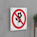 Do Not Pick Flowers Sign