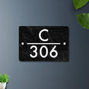 Futura (Black Rock) - Contemporary House Number/Name Sign - ICraft asia