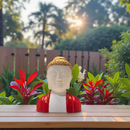 Elegant Buddha Head Sculpture