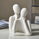 Abstract Thinking Couple Figurine