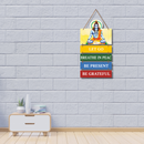 Peace & Mindfulness Wooden Wall Hanging