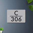 Futura (Glossy Grey) - Contemporary House Number/Name Sign - ICraft asia