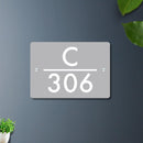 Futura (Grey White) - Contemporary House Number/Name Sign - ICraft asia