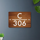 Futura (Wooden) - Contemporary House Number/Name Sign - ICraft asia