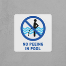 No Peeing in Pool Sign
