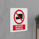 No Heavy Vehicles Sign