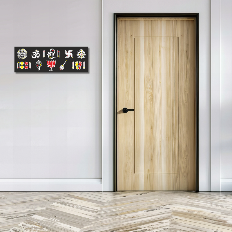 Divine Wooden Wall Name Plate