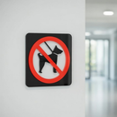 No Pets Allowed - Layered 3D Prohibition Sign