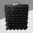 Black Wooden Organizer with 60 Slots for Diecast Car Collection - ICraft asia