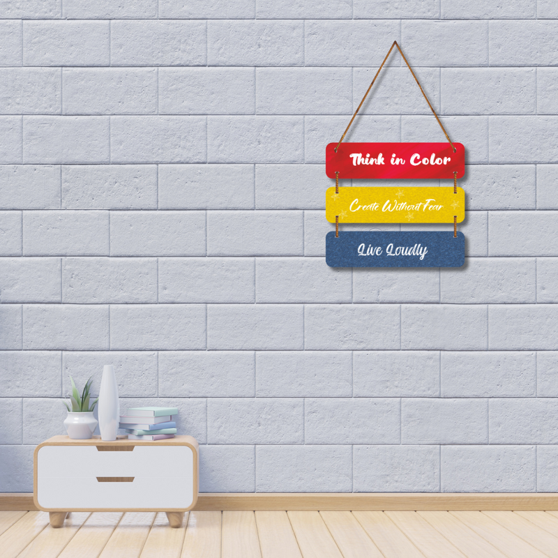 Bold & Colorful Motivation Wall Hanging