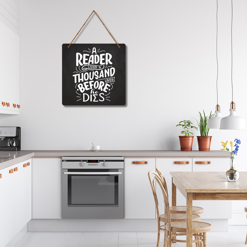“A Reader Lives a Thousand Lives” Wall Hanging