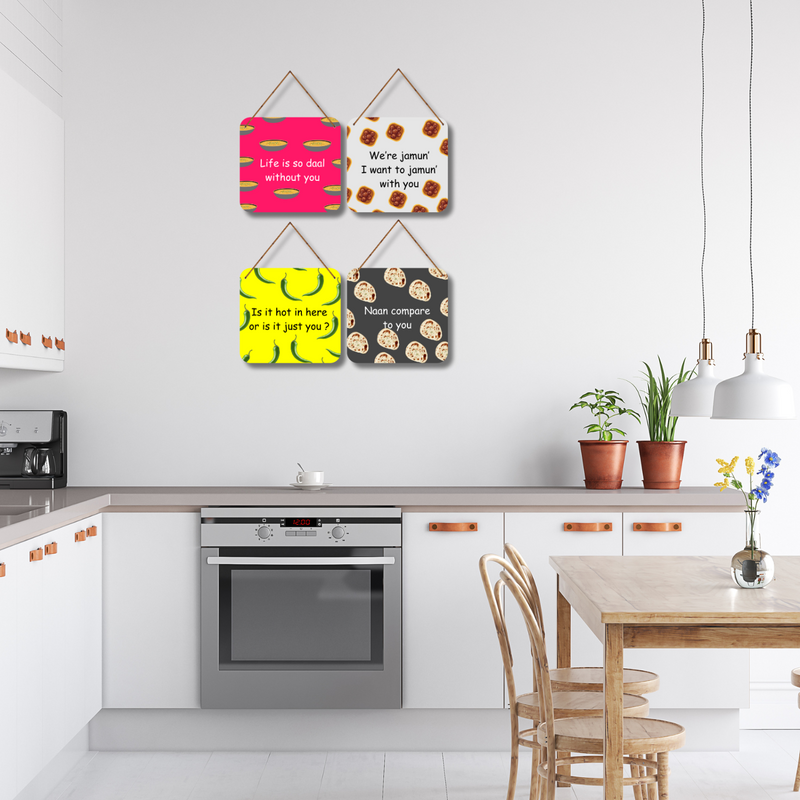 Spicy & Sweet Love – Desi Food Pun Wall Hangings
