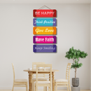 "Be Positive" Decorative Wooden Wall Hanging - ICraft asia