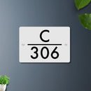 Futura (Matte White) - Contemporary House Number/Name Sign - ICraft asia