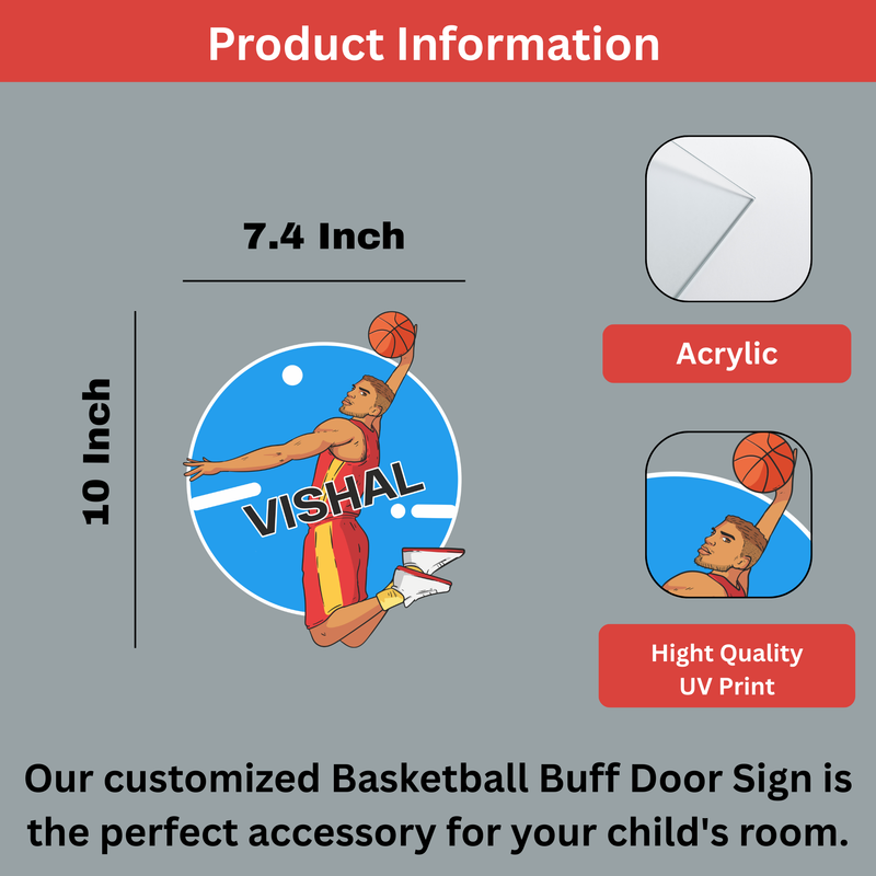 Basketball Buff - Kids' Room Door Sign - ICraft asia