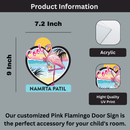 Pink Flamingo - Kids' Room Door Sign