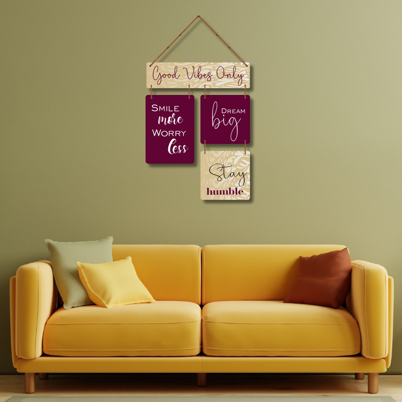 "Good Vibes Only" Wall Hanging