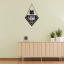 "A Brave Hero Lives Here" – Superhero-Inspired Kids Room Wall Hanging - ICraft asia