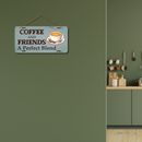 Coffee and Friends wooden wall hanging