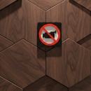No Video Recording - Layered 3D Prohibition Sign