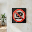 No Junk Mail - Layered 3D Prohibition Sign