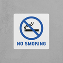 No Smoking Blue Sign
