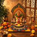 Mata Rani – Handcrafted Mata Rani Mandir Arch. Create a beautiful sacred space for Mata Rani this Navratri.