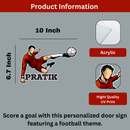 Football Fanatic - Kids' Room Door Sign